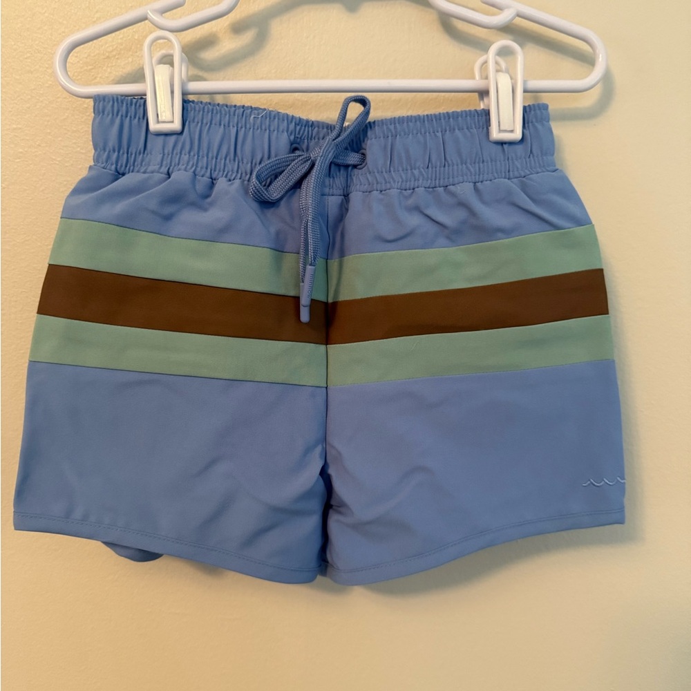 Minnow Blue Color block Swim Trunks